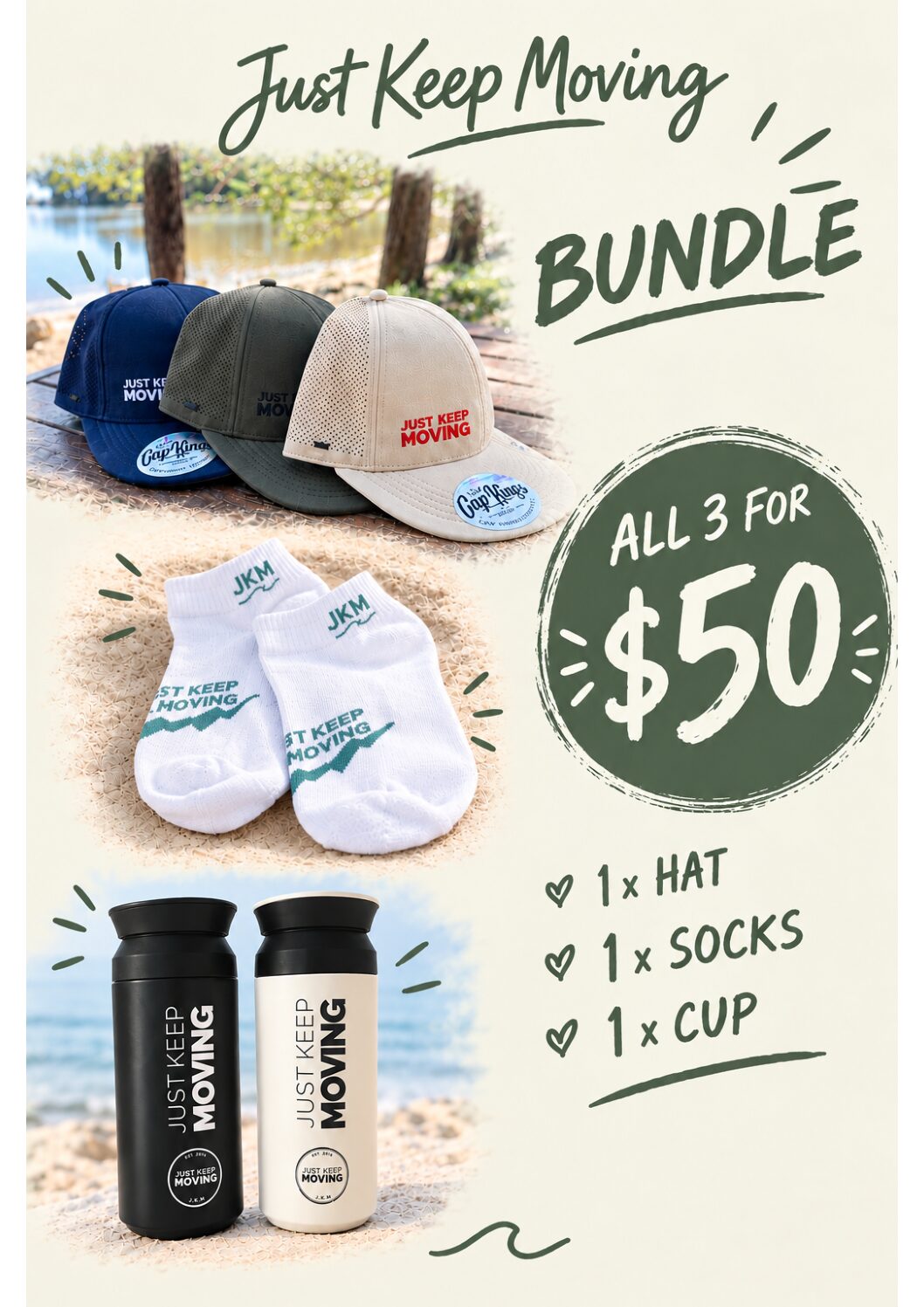 Hat, sock and cup Bundle
